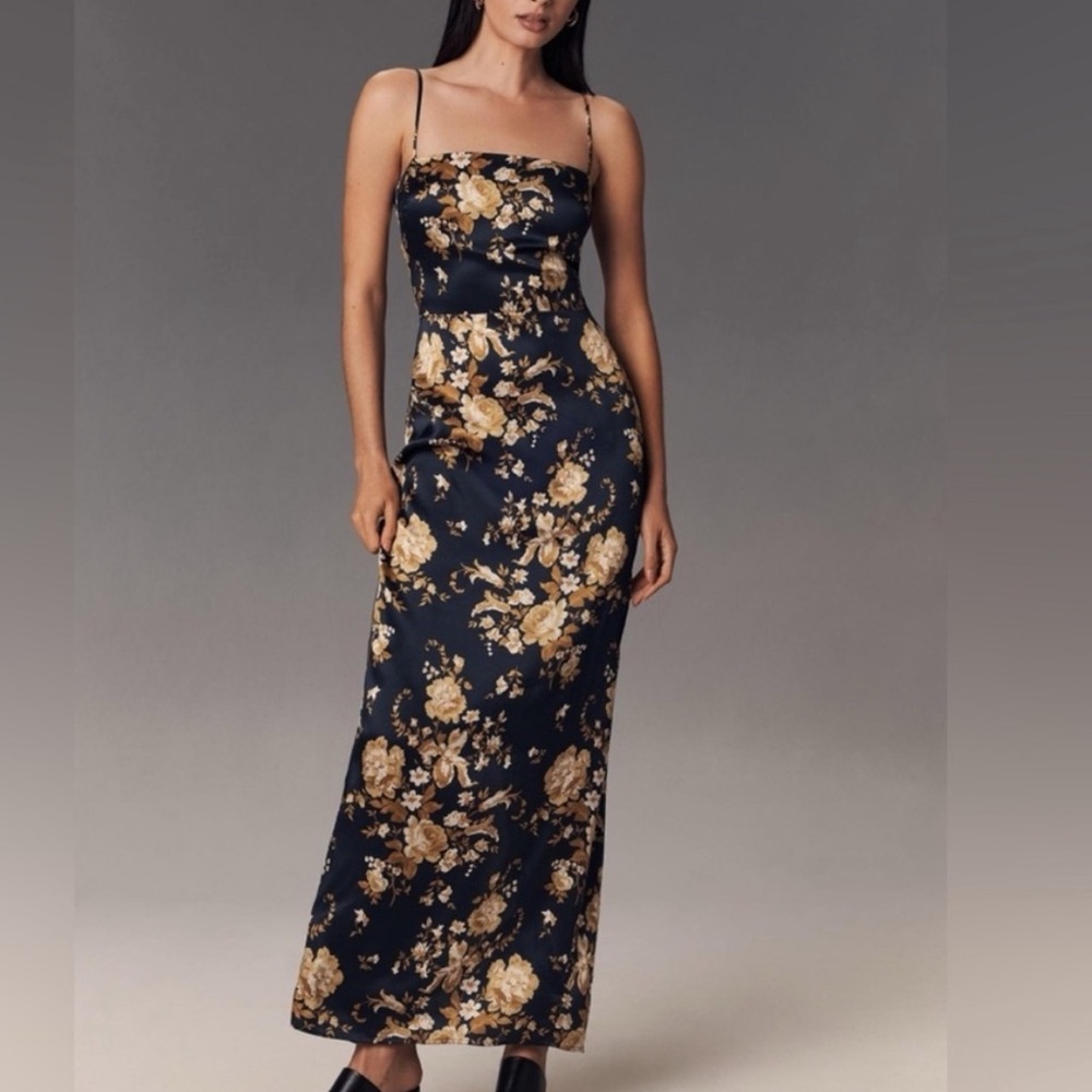 Reformation Frankie Silk Dress in Divinity *NWT*